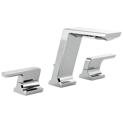Delta Faucet Pivotale Two Handle Widespread Bathroom Faucet - Lumicoat - Chrome