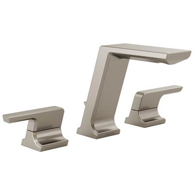 Delta Faucet Pivotale Two Handle Widespread Bathroom Faucet - Lumicoat - Stainless