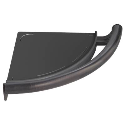 BathSafety Contemporary Corner Shelf with Assist Bar