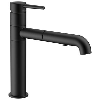Delta Faucet Trinsic Single Handle Pull-Out Kitchen Faucet - Matte Black