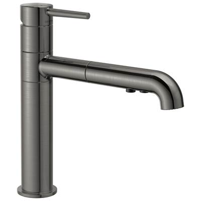 Delta Faucet Trinsic Single Handle Pull-Out Kitchen Faucet - Black Stainless