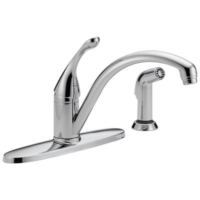 CollinsE Single Handle Kitchen Faucet with Spray