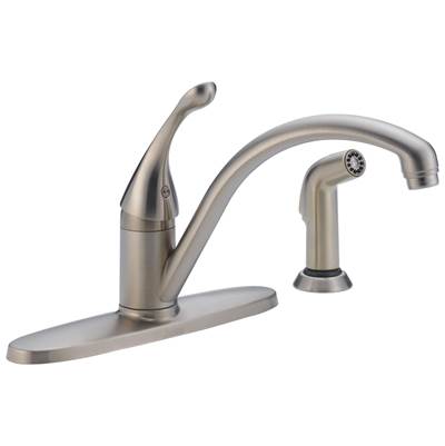 CollinsE Single Handle Kitchen Faucet with Spray