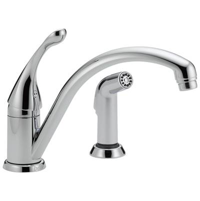 CollinsE Single Handle Kitchen Faucet with Spray