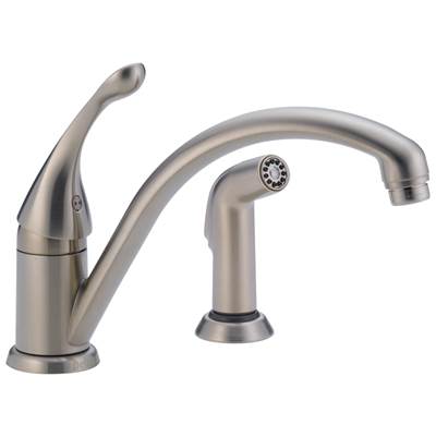 CollinsE Single Handle Kitchen Faucet with Spray