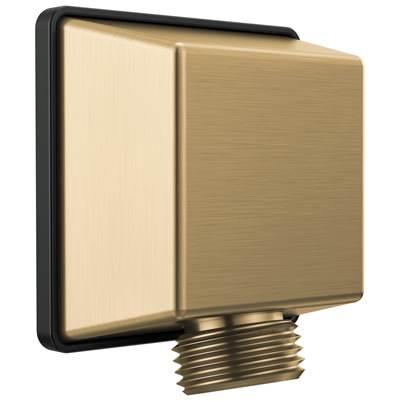 Delta Faucet Universal Showering Components Square Wall Elbow for Hand Shower - Lumicoat Champagne Bronze