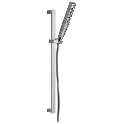 Delta Faucet Universal Showering Components H2Okinetic Hand Shower 1.75 GPM w/Slide Bar 4S - Lumicoat Chrome