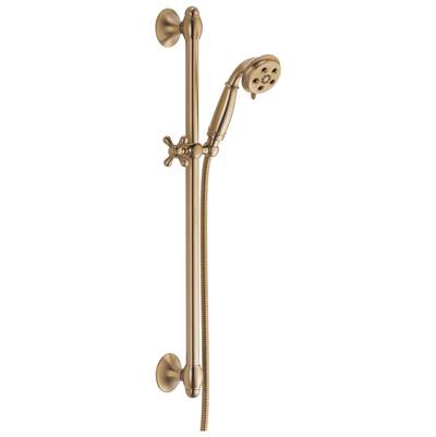 Delta Faucet Universal Showering Components H2OKinetic3-Setting Slide Bar Hand Shower - Champagne Bronze