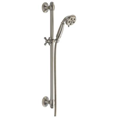 Delta Faucet Universal Showering Components H2OKinetic3-Setting Slide Bar Hand Shower - Stainless