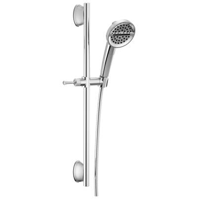 Delta Faucet Universal Showering Components 3-Setting Slide Bar Handshower - Lumicoat Chrome