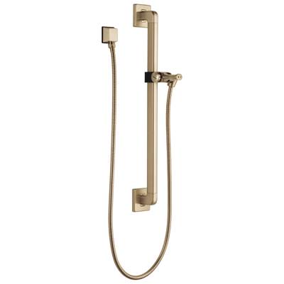 Delta Faucet Universal Showering Components Adjustable Slide Bar / Grab Bar Assembly with Elbow - Champagne Bronze