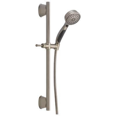 Delta Faucet Universal Showering Components ActivTouch 9-Setting Slide Bar Hand Shower - Stainless