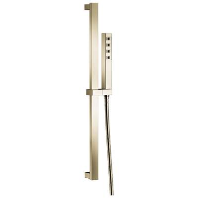 Delta Faucet Universal Showering Components H2Okinetic Single-Setting Slide Bar Hand Shower - Lumicoat Polished Nickel