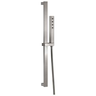 Delta Faucet Universal Showering Components H2OKineticSingle-Setting Slide Bar Hand Shower - Lumicoat Stainless