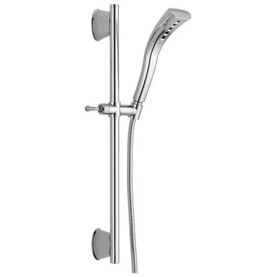 Delta Faucet Universal Showering Components H2OKinetic Single-Setting Slide Bar Hand Shower - Chrome