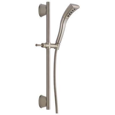 Delta Faucet Universal Showering Components H2OKineticSingle-Setting Slide Bar Hand Shower - Stainless