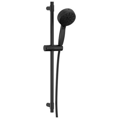Delta Faucet Universal Showering Components 7-Setting Slide Bar Hand Shower with Cleaning Spray - Matte Black