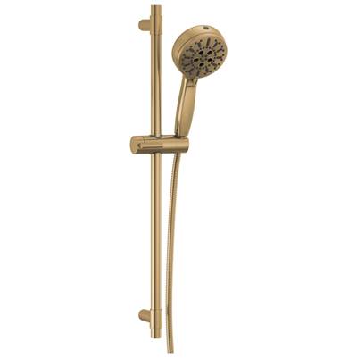 Delta Faucet Universal Showering Components 7-Setting Slide Bar Hand Shower with Cleaning Spray - Lumicoat Champagne Bronze