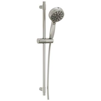 Delta Faucet Universal Showering Components 7-Setting Slide Bar Hand Shower with Cleaning Spray - Lumicoat Stainless