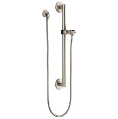 Delta Faucet Universal Showering Components Adjustable Slide Bar / Grab Bar Assembly with Elbow - Stainless