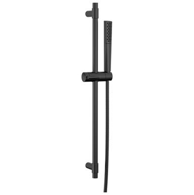 Delta Faucet Universal Showering Components Premium Single-Setting Slide Bar Hand Shower - Matte Black
