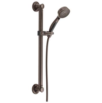 Delta Faucet Universal Showering Components ActivTouch 9-Setting Hand Shower with Traditional Slide Bar / Grab Bar - Venetian Bronze