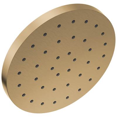 Delta Faucet Universal Showering Components H2Okinetic Single-Setting Shower Head with UltrasoakE - Lumicoat Champagne Bronze