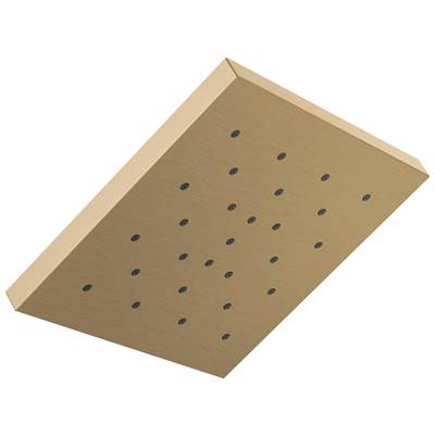 Delta Faucet Universal Showering Components H2Okinetic Single-Setting Shower Head with UltrasoakE - Lumicoat Champagne Bronze