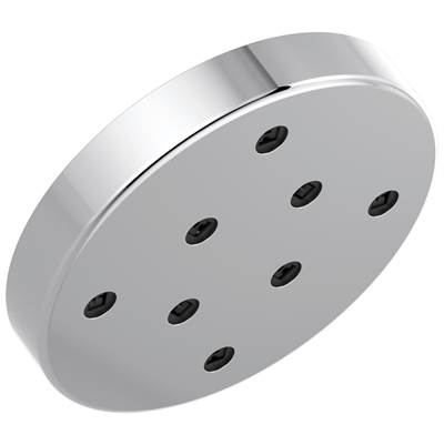 Delta Faucet Universal Showering Components H2Okinetic Single-Setting Metal Raincan Shower Head - Lumicoat Chrome