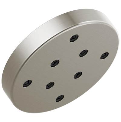 Delta Faucet Universal Showering Components H2Okinetic Single-Setting Metal Raincan Shower Head - Lumicoat Stainless