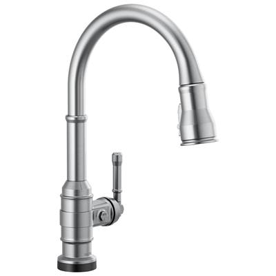 BroderickE Single Handle Pull-Down Kitchen Faucet With Touch2O Technology