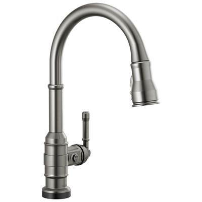 BroderickE Single Handle Pull-Down Kitchen Faucet With Touch2O Technology