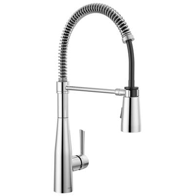 Essa Single-Handle Pull-Down Spring Kitchen Faucet - Chrome