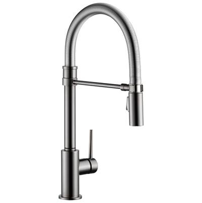 Delta Faucet Trinsic Kitchen Faucet with Touchless Technology - Black Stainless