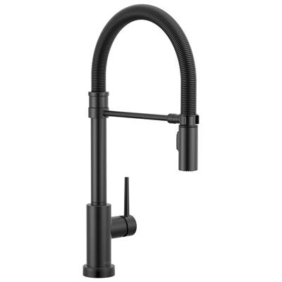 Delta Faucet Trinsic Touch2O Technology Kitchen Faucet with Touchless Technology - Matte Black