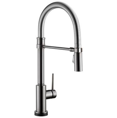 Delta Faucet Trinsic Touch2O Kitchen Faucet with Touchless Technology - Black Stainless
