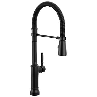 Delta Faucet Renaldie: Touch2o Technology Kitchen Faucet with Touchless Technology - Matte Black