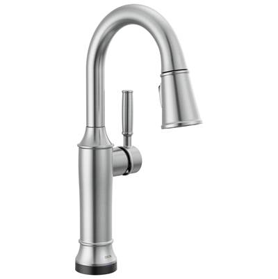 Delta Faucet Renaldie Touch2o Bar / Prep Faucet with Touchless Technology - Lumicoat Arctic...