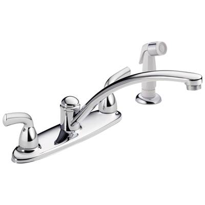 Foundations Two Handle Kitchen Faucet with Spray - Chrome
