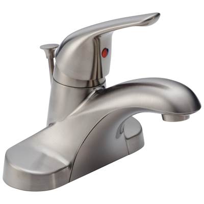 Foundations Single Handle Centerset Bathroom Faucet - Stainless