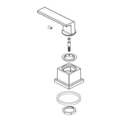 Delta Faucet Vero Metal Lever Handle Kit - Hot - Roman Tub - Chrome