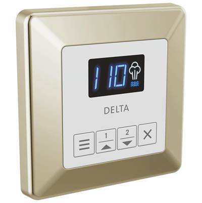 Delta Faucet Universal Showering Components Square Steam Control - Lumicoat Polished Nickel