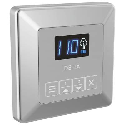 Delta Faucet Universal Showering Components Square Steam Control - Lumicoat Chrome