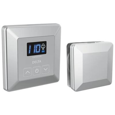 Delta Faucet Universal Showering Components SimpleSteamE Control and Steam Head - Lumicoat Chrome