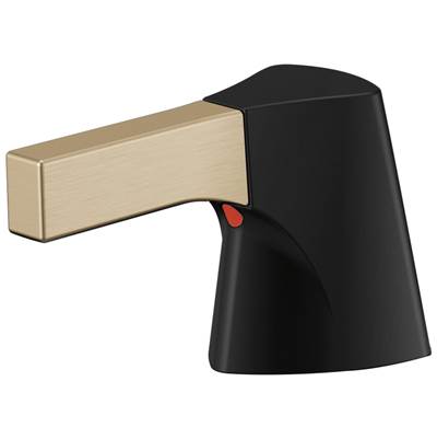 Delta Faucet Zura Metal Lever Handle Set - Bathroom or Bidet - Matte Black Champagne Bronze