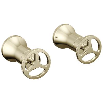 Delta Faucet Trinsic Wheel Handle - Wall Mount Lav - Polished Nickel
