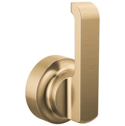 Delta Faucet Tetrae Floor Mount Tub Filler Handle - Lever - Lumicoat Champagne - Bronze