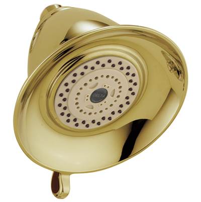 Delta Faucet Universal Showering Components Premium 3-Setting Shower Head - Polished Brass