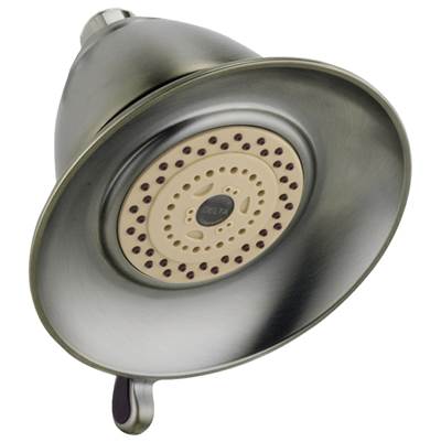 Delta Faucet Universal Showering Components Premium 3-Setting Shower Head - Stainless