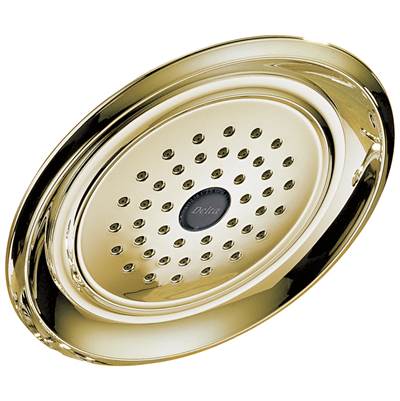 Delta Faucet Universal Showering Components Single-Setting Raincan Shower Head - Polished Brass